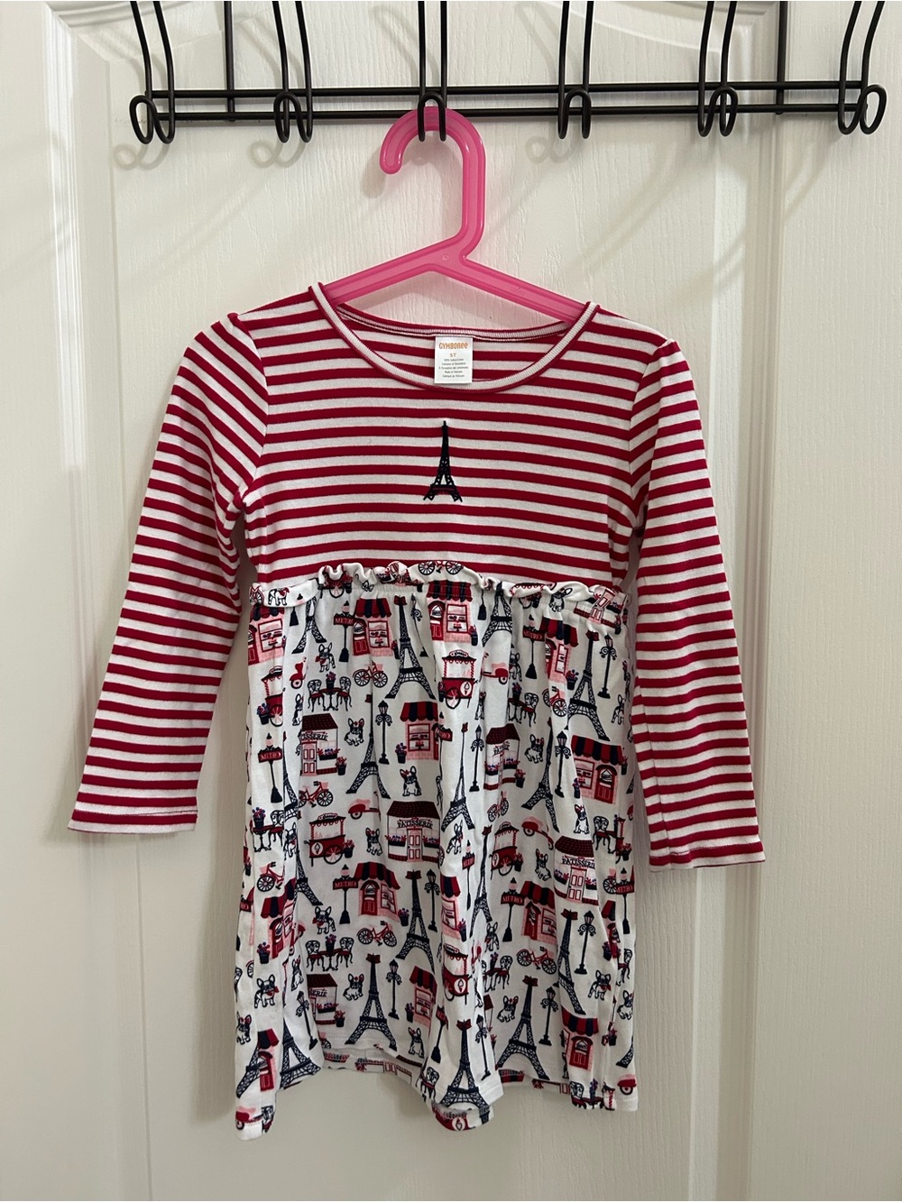 Gymboree Paris Eiffel Tower Dress Size 5T EUC